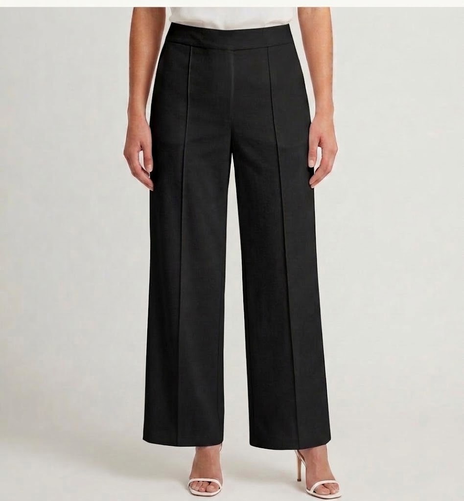 High-Waisted Wide-Leg Tailored Pants