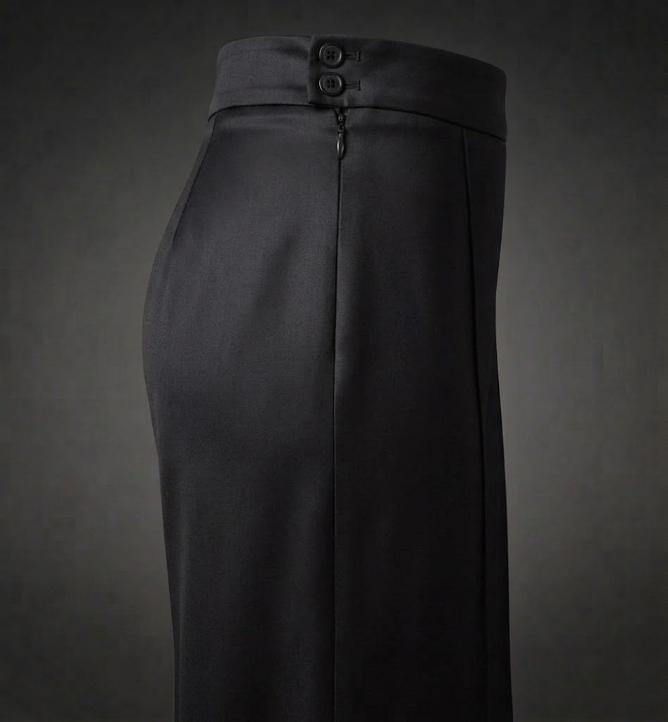 High-Waisted Wide-Leg Tailored Pants