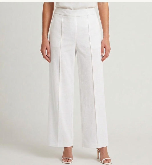 High-Waisted Wide-Leg Tailored Pants